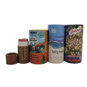 Recyclable Paper Tube Packaging For Natural Deodorant Cardboard Push-up Tube Packaging For Deodorant