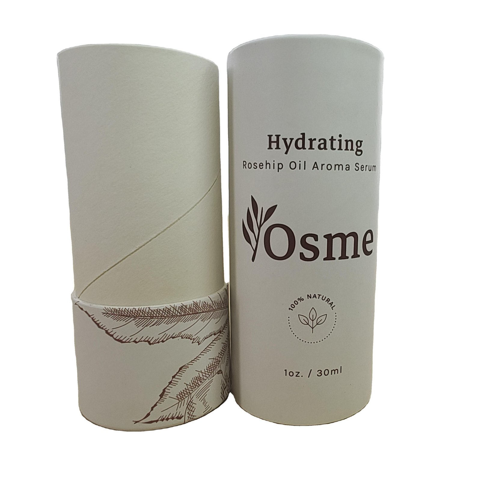 Eco Friendly Round Box Biodegradable Kraft Paper Tube Packaging For Perfume Glass bottle - 图片 7