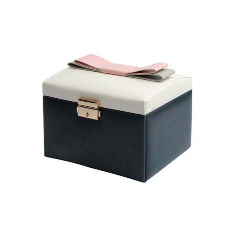 Handmade Jewelry Leather Packaging With Tray Factory Custom Pu Leather Luxury Jewelry Packaging - 图片 2