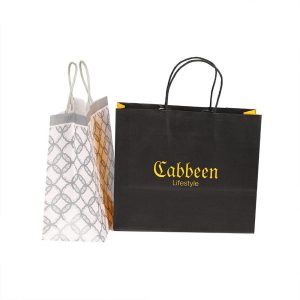 Wholesale Custom black Logo Printed shopping bag Luxury Shopping Gift Underwear Paper Bag for underwear