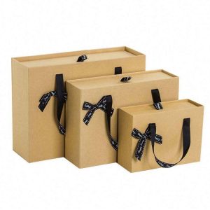 Kraft paper drawer candy cardboard box portable scented tea packaging box gift box