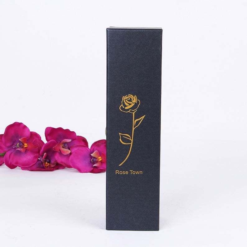 Creative Gold Stamping Gift Paper Box Custom Logo Perfume Watch High Grade Packaging Box Candy Rectangle Drawer Gift Box - 图片 3