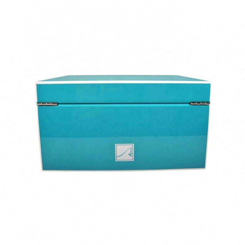 jewelers package custom blue earrings jewelry organizer necklace packaging wooden gift box custom bracelet box - Image 5