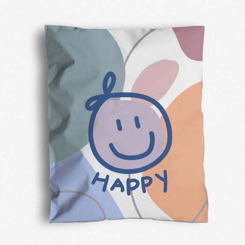 Customized Printed Logo Biodegradable Purple Poly Mailers Plastic Mail Courier Packages Mailing Bag For Postage - Image 4