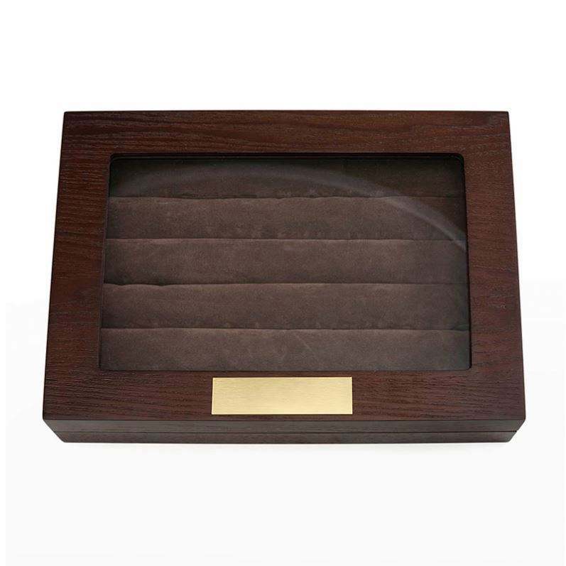 Wholesale Wooden Cufflink Display Box Handcrafted Custom Logo Wood Cufflink Gift Box - Image 2
