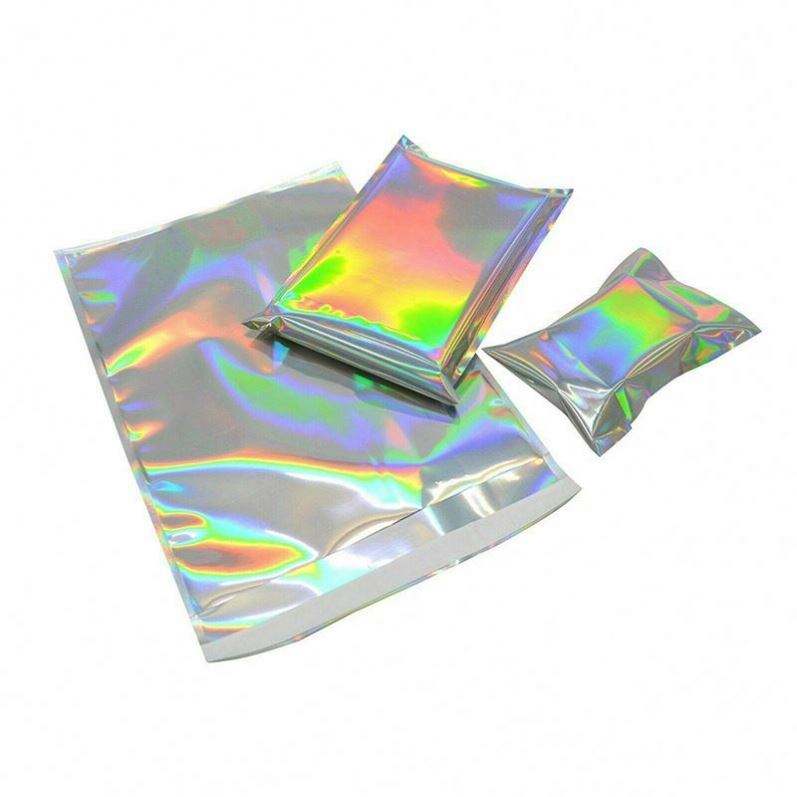 Poly material envelope Packaging gold holographic custom logo printing poly bags - Image 2