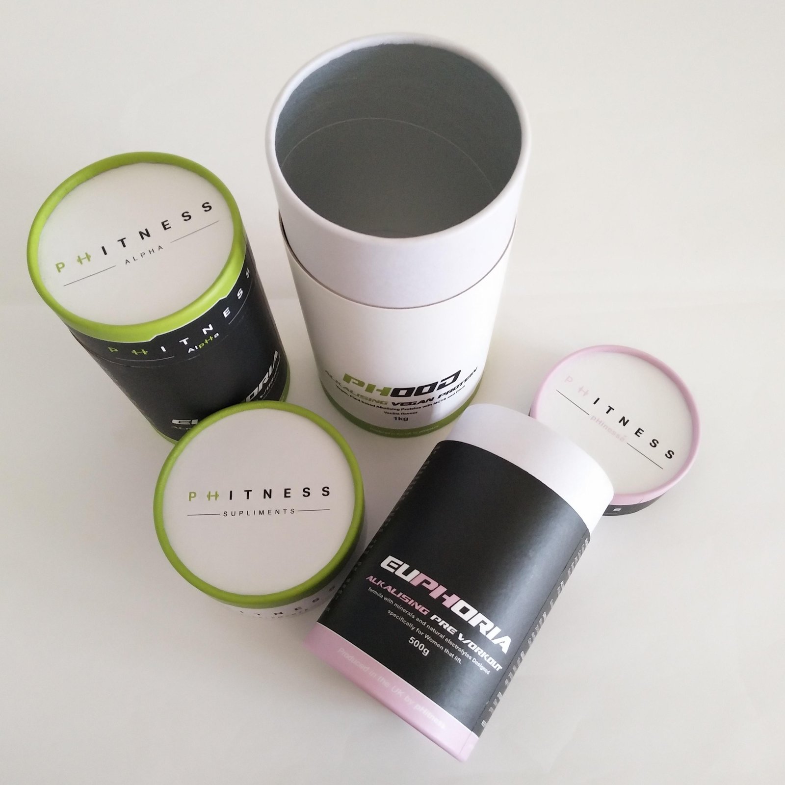 Custom Food Supplement Powder Container Cylinder Cardboard Paper Tube Packaging - 图片 3