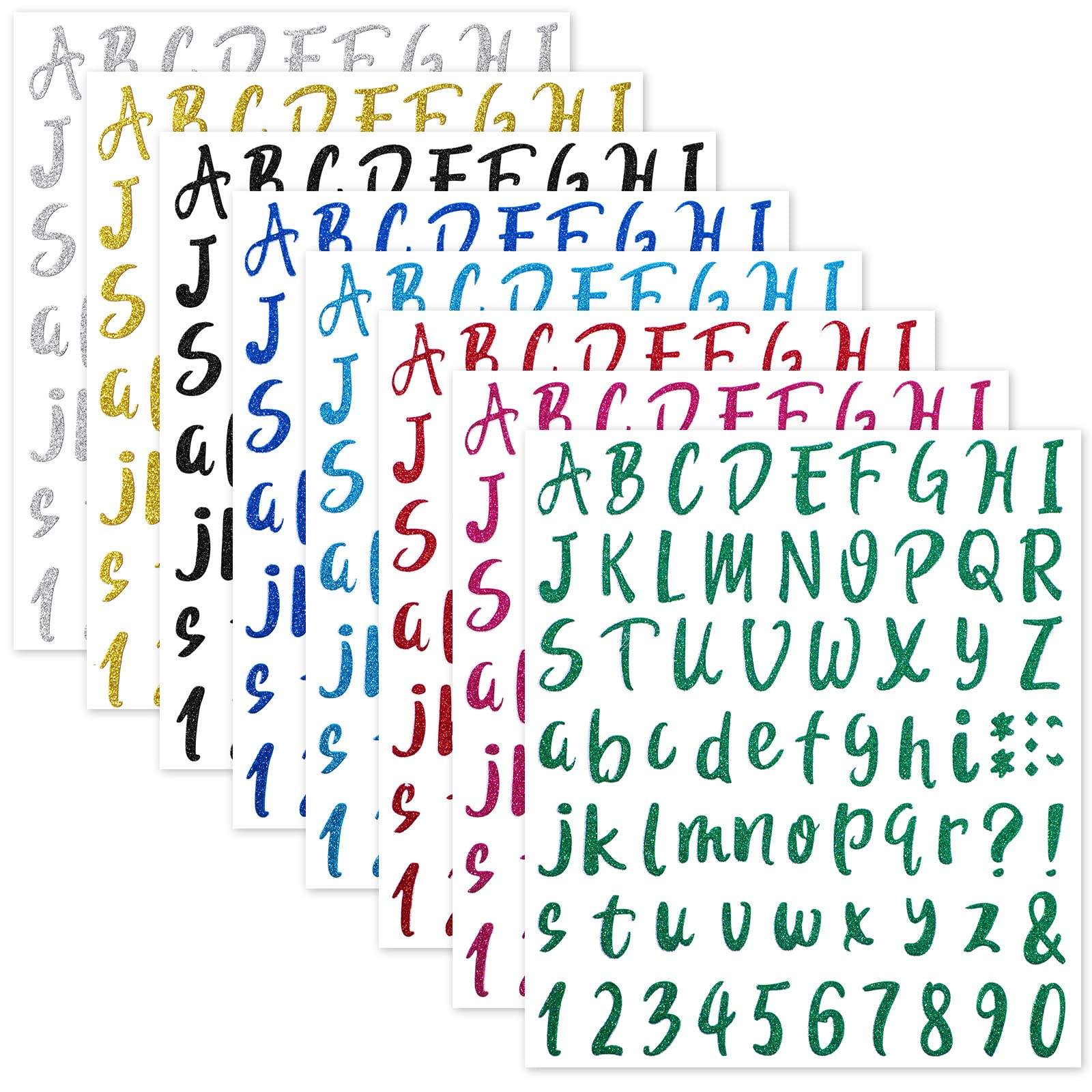 New Design Custom English ABC Alphabet Diy Adhesive Vinyl PVC Letter Stickers - Image 2