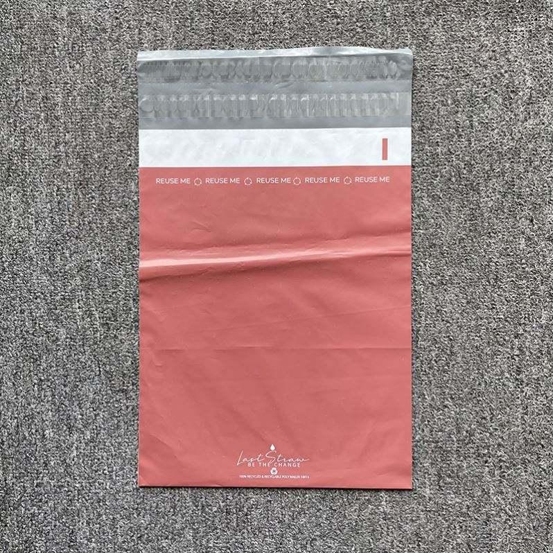 Wholesale cheap polimailers 10x13 pink iridescent express mailing bag reusable peach mail postal bag for Jewelry shippipackaging - Image 3