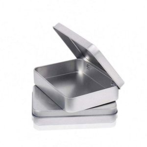 Wholesale Custom Rectangle Tin Box Gift Candy USB Packaging Metal can Tinplate Box With Window