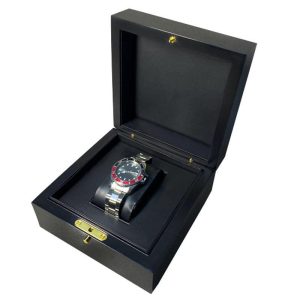 Highest quality black wooden Watch Package Box Luxury brand Gift watch case With accessory certificates with bags