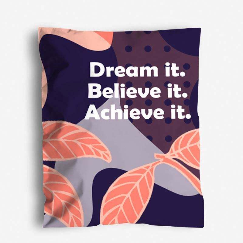 Customized Printed Logo Biodegradable Purple Poly Mailers Plastic Mail Courier Packages Mailing Bag For Postage - Image 6