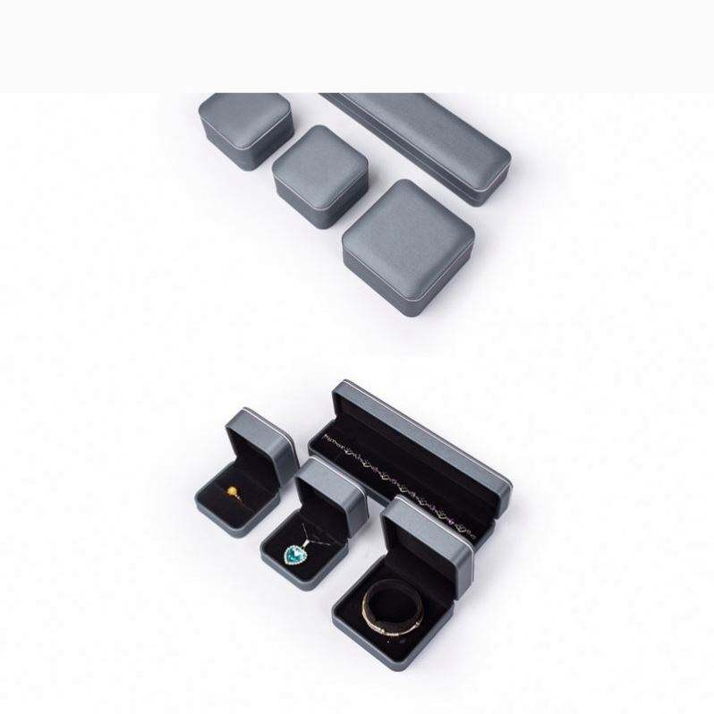 Custom Logo Top Quality Pu Leather Insert Boxes Ring Necklace Bracelet Gift Packaging Plastic Jewelry Box - Image 6