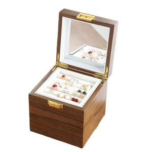 Factory Price Wood Jewelry Storage Box With Lid Custom Logo Luxury Large Wooden Jewelry Box
