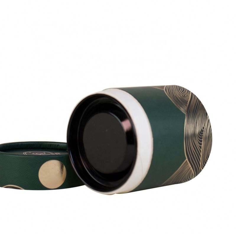 Food grade cylinder round cardboard box coffee tea gift box biodegradable paper tubes tea bag packaging box for tea - 图片 7