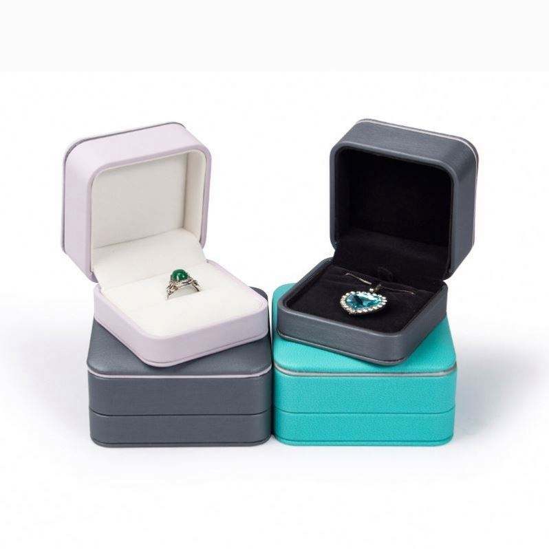 Custom Logo Top Quality Pu Leather Insert Boxes Ring Necklace Bracelet Gift Packaging Plastic Jewelry Box - Image 2