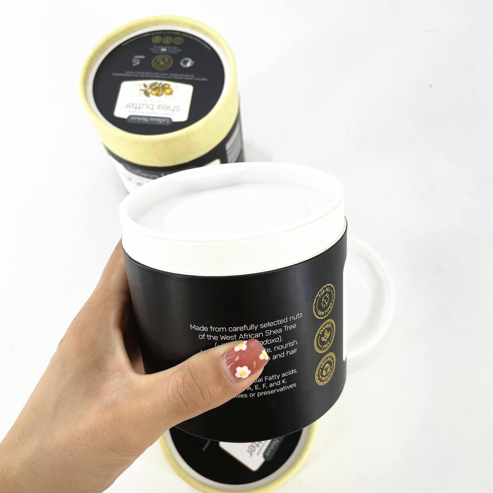 Professional Custom Eco Friendly Recycled Paper Core Round Cylinder Food Grade Coffee Tea Box Cardboard Paper Tubes - 图片 4