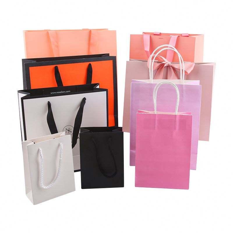 BTO High Quality Brand White Printed Eco Friendly Shopping Bag Kraft Paper Bag - Image 5