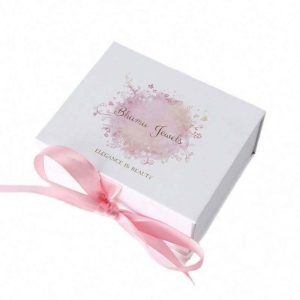 Festive Folding Cardboard Paper Boxes With Ribbon Closures Book Shaped Folding Gift Boxes Magnetic Lid Luxury Flat Packing Boxes