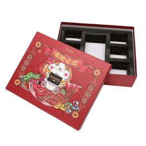Custom Bakery Cake Paper Box 7 Slot Reversible Insert Gift Dessert Packaging For Christmas
