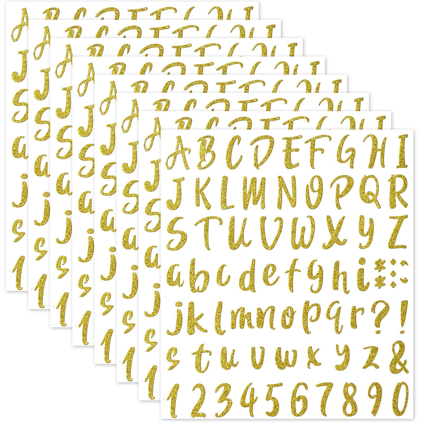 New Design Custom English ABC Alphabet Diy Adhesive Vinyl PVC Letter Stickers - Image 3