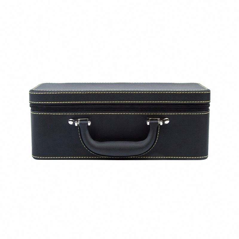 Custom luxury high-grade pu leather jewelry box portable pu jewellery box - Image 3