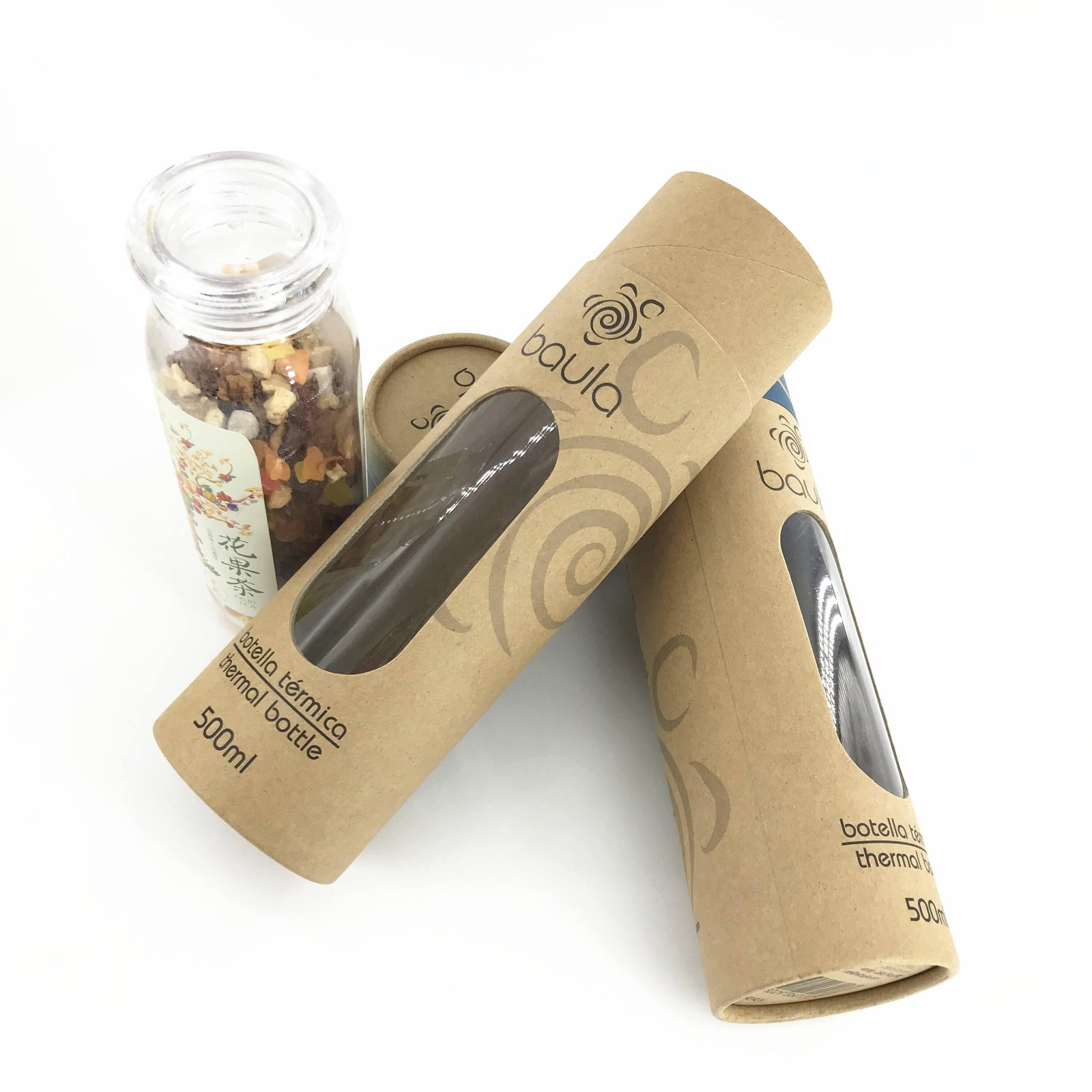 Eco-friendly Custom Cylinder Packaging Box T-shirt Scarves Tube Packaging Round Cardboard Box For Clothing With Window - 图片 7
