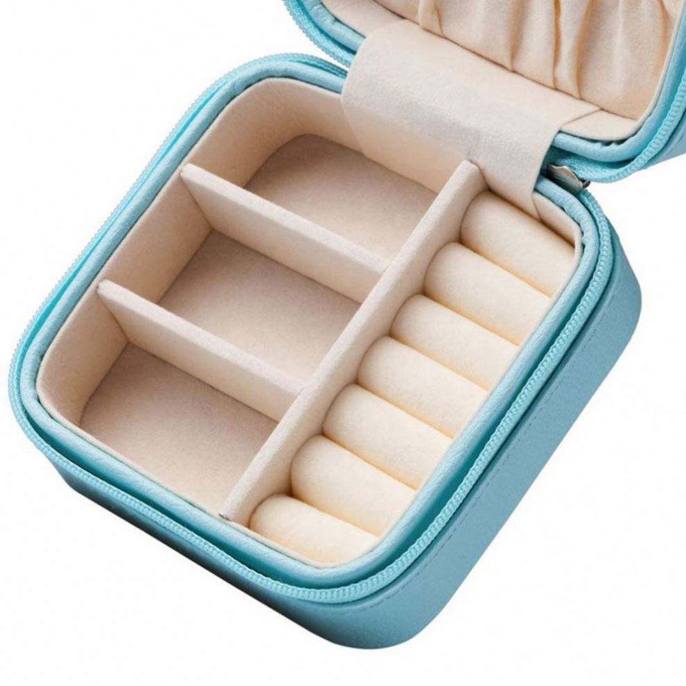 Leather custom small Travel Jewelry Box Organizer Display Case for Girls Women Gift Rings Earrings Necklaces Storage - Image 3