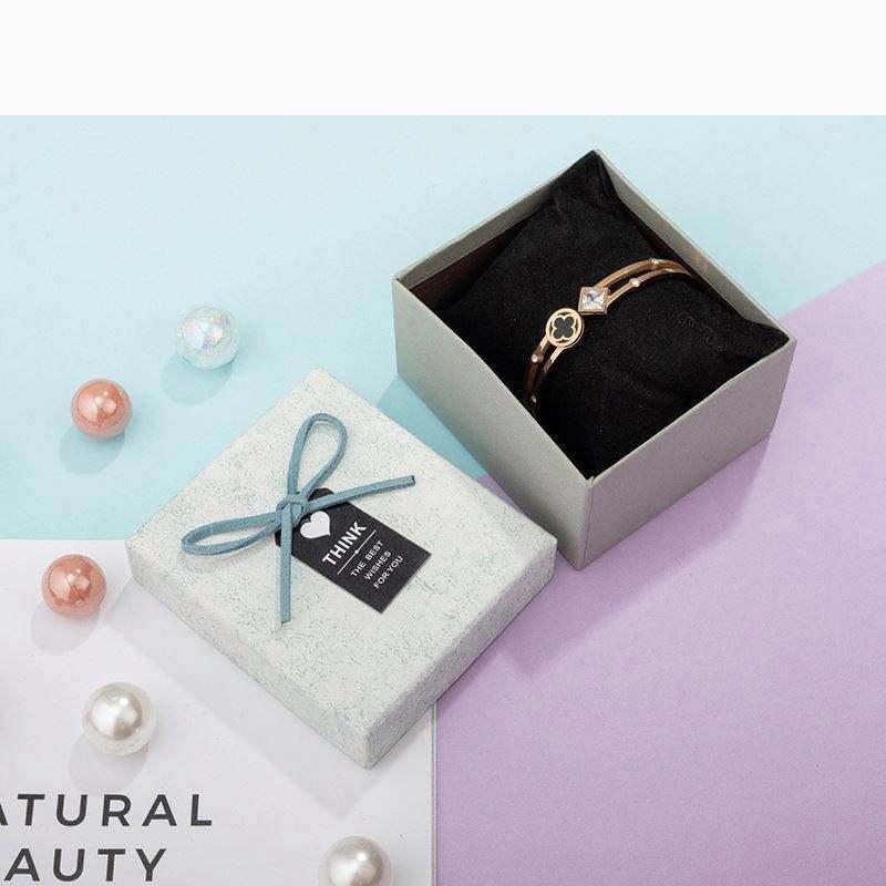 Wholesale Delicate Bowknot Gift Paper Box Paper Jewelry Packaging Box Bracelet Watch Packaging Box - Image 4