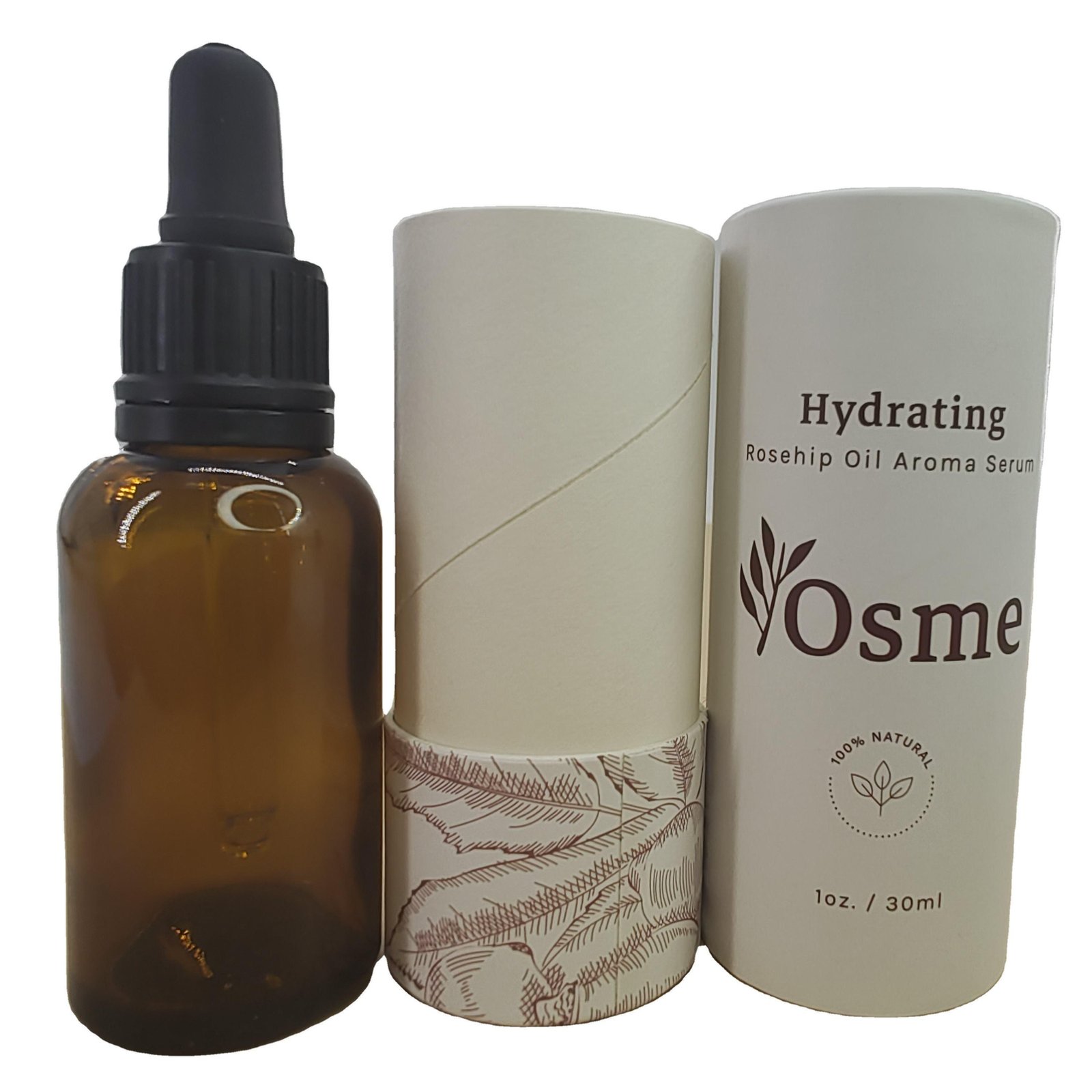 Eco Friendly Round Box Biodegradable Kraft Paper Tube Packaging For Perfume Glass bottle - 图片 3