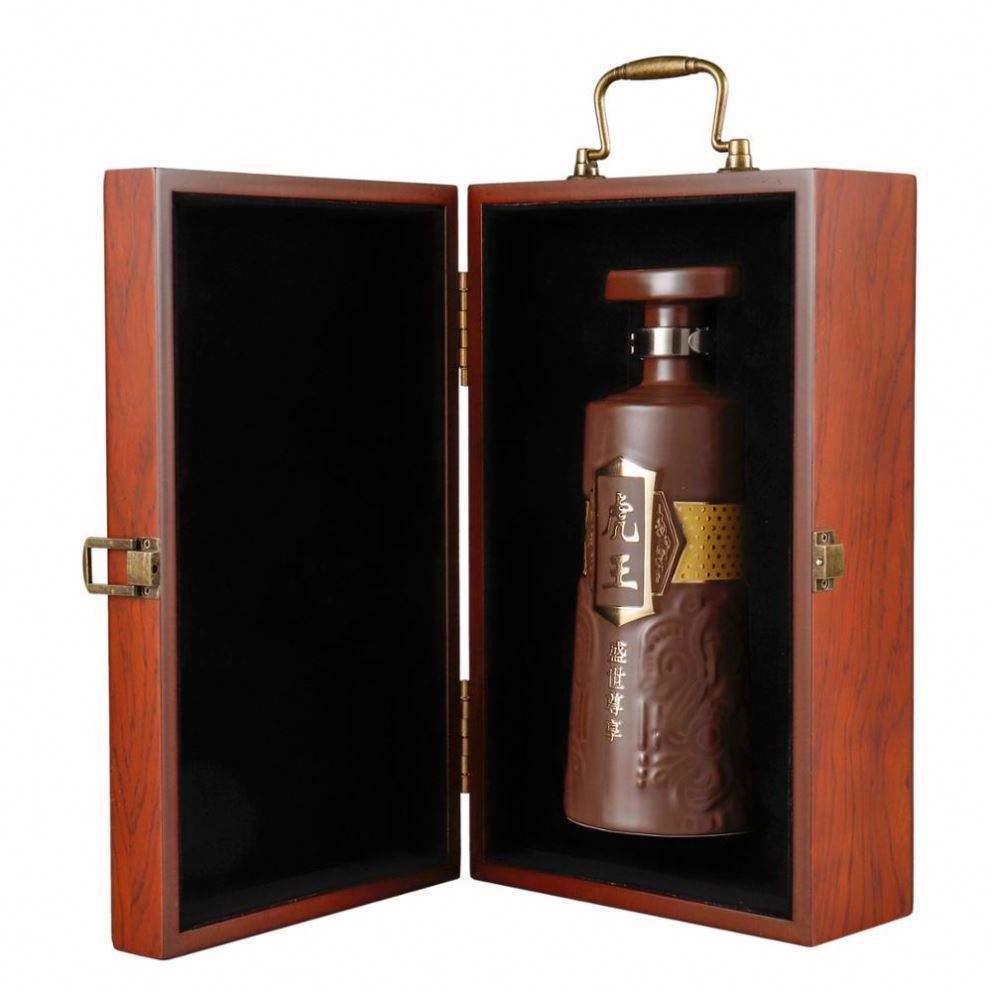 Custom Laser Logo Birch Wood Single Wine Bottle Gift Packaging Wooden Wine Box