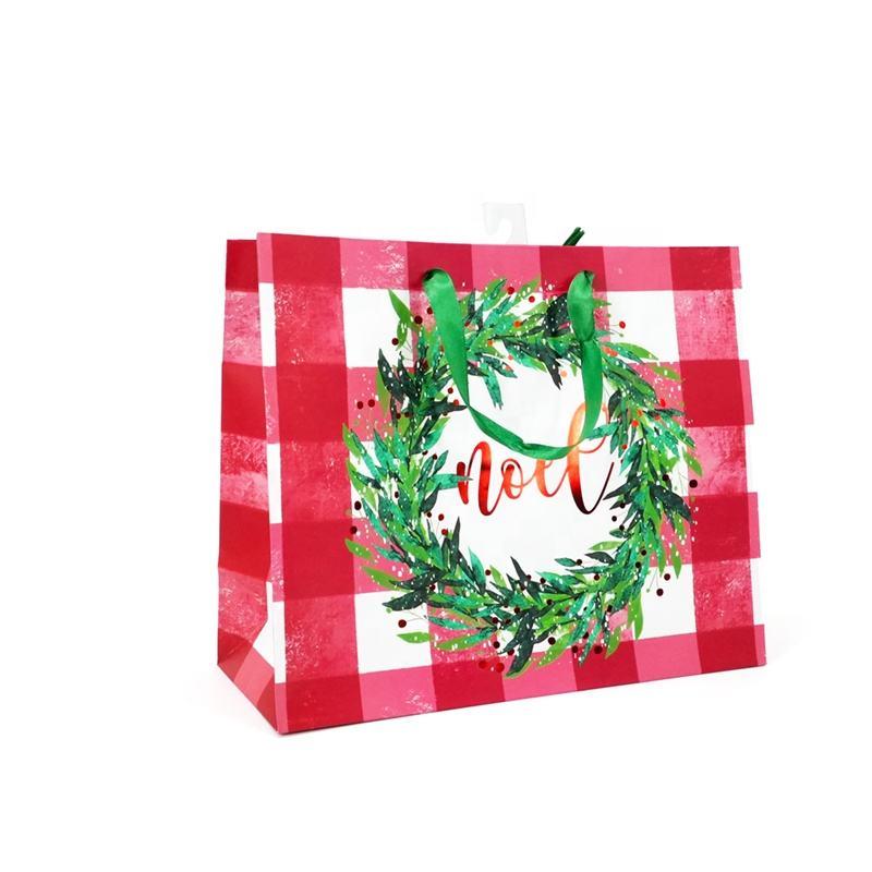 Recycled eco-friendly Hot Selling Shopping Gift Bag Packaging paper bag for Christmas gift - Image 6
