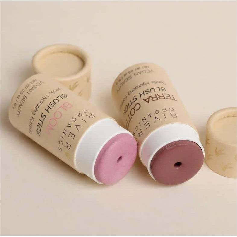 Wholesale Custom Logo Cylinder Kraft Paper Cardboard Candle Paper Tube Packaging Cosmetic Lipstick Paper Lip Balm Tube - 图片 4
