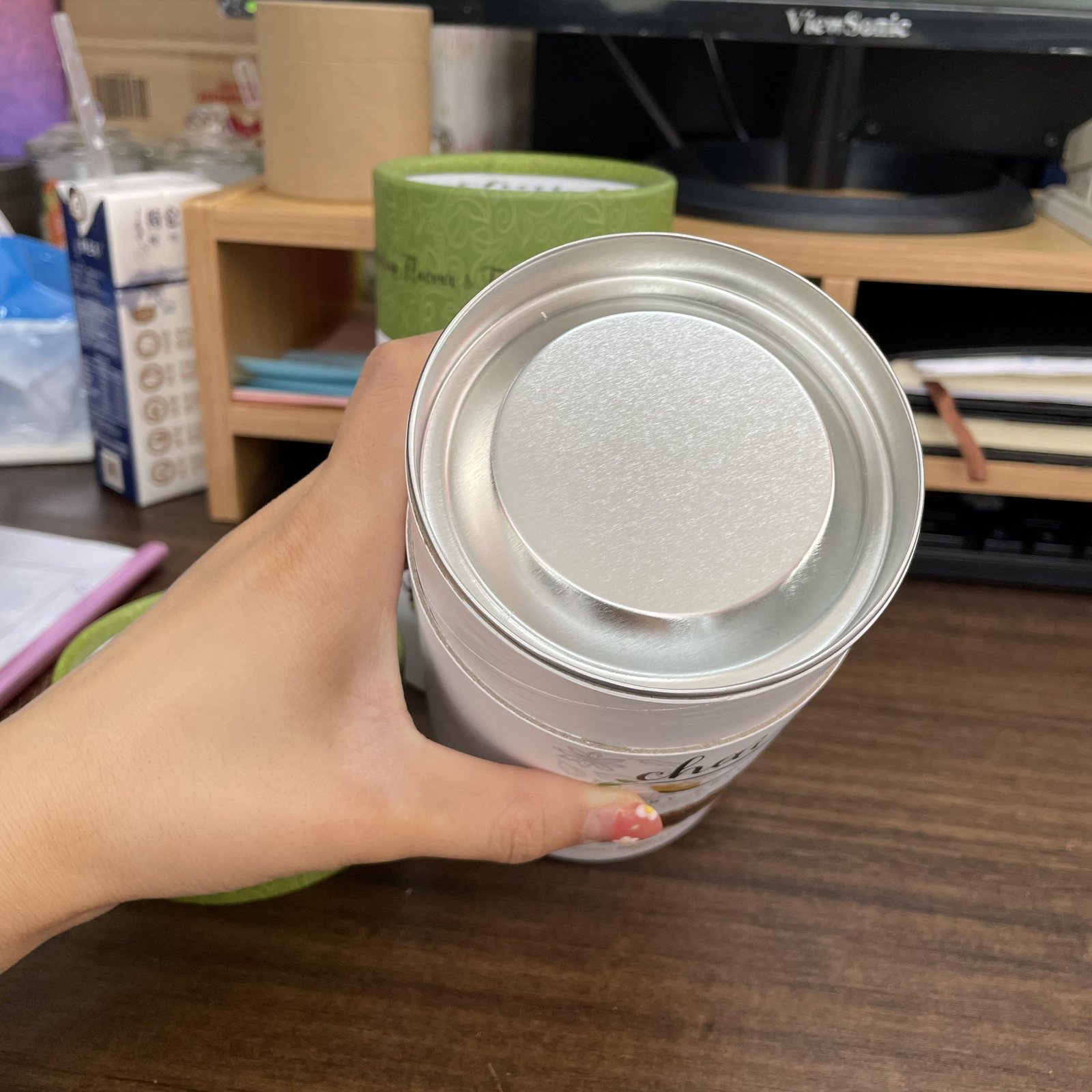 Professional Custom Eco Friendly Recycled Paper Core Round Cylinder Food Grade Coffee Tea Box Cardboard Paper Tubes - 图片 3