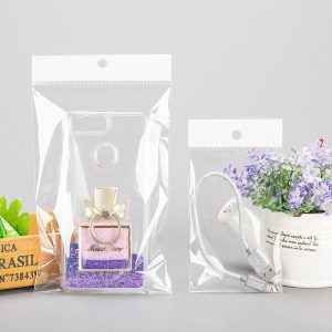 Custom Self-adhesive Card Head Packaging Plastic Bags Transparent Plastic Pocket Wholesale In Stock