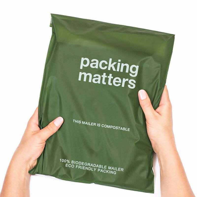 Custom Green Biodegradable mailing bag compostable mailing bags 100% Recyclable Poly Mailer with logo