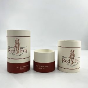 New Style Black Round Perfume Cylinder Gift Box Paperboard Craft Paper Tube Cylinder Box Packaging