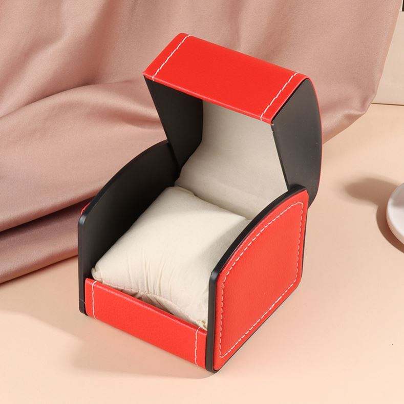 XINGYUE Stock Luxury Low Price Red PU Leather Single Watch Bangle Gift Storage Box - Image 5