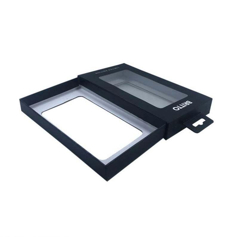 High Quality Red Box for Phone Case Packaging With Plastic Tray Clear Window Custom Printing Box - Image 5