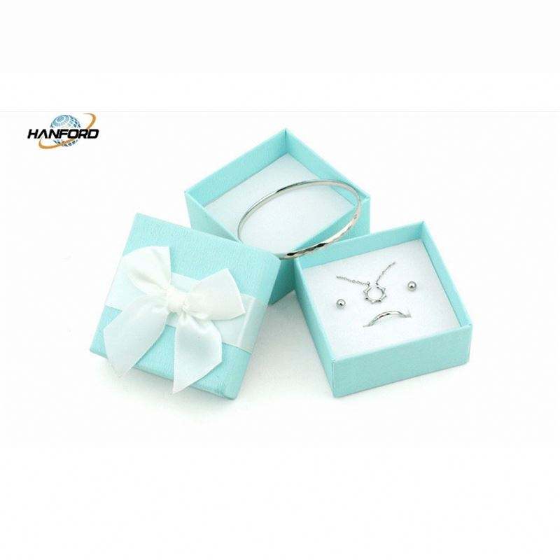 Ready To Ship!! Exquisite Jewelry Organizer Cardpaper Ring Box Necklace Paper Gift Box Jewelry Packaging Gift Box With Bowknot - Image 4