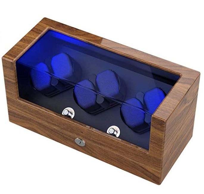 Watch winder for automatic watches with flexible watch pillow wooden shell powered by Japanese Motor - Image 6