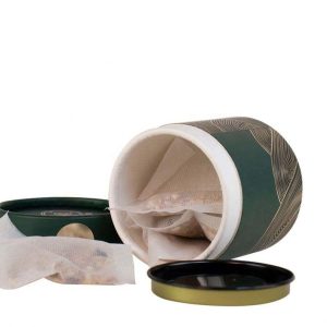 100% biodegradable Custom food grade kraft paper tubes for tea packaging paper tube