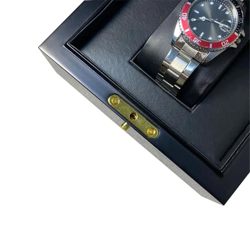 Highest quality black wooden Watch Package Box Luxury brand Gift watch case With accessory certificates with bags - Image 6