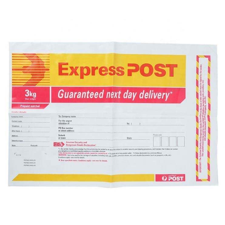 Customized Water Resistant Sealed Branded Packaging Express Post Mail Plastic Bag Post Package Poly Post Bags