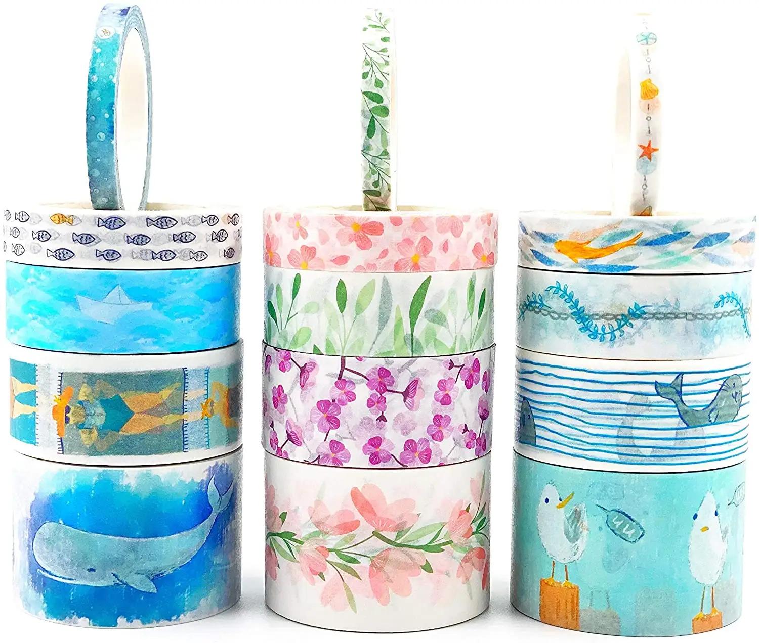 OEM logo custom packaging custom printed washi tape custom printing washi tape set - Image 2