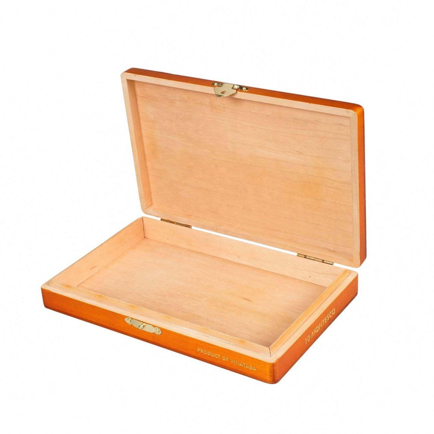 Popular promotional rectangle high gloss paint cedar wooden boxes for travel cigar case wholesale - 图片 6