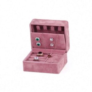 Custom Luxury Velvet Jewelry Box Display Flannel With Logo