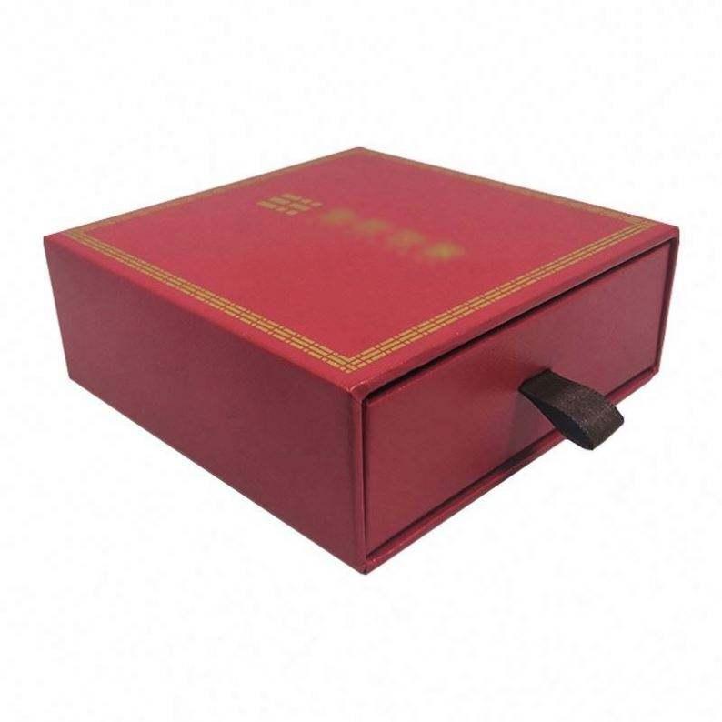 wholesale custom LOGO red drawer Jewelry gift packaging boxes women and Girls Earrings or BRACELETS - Image 5