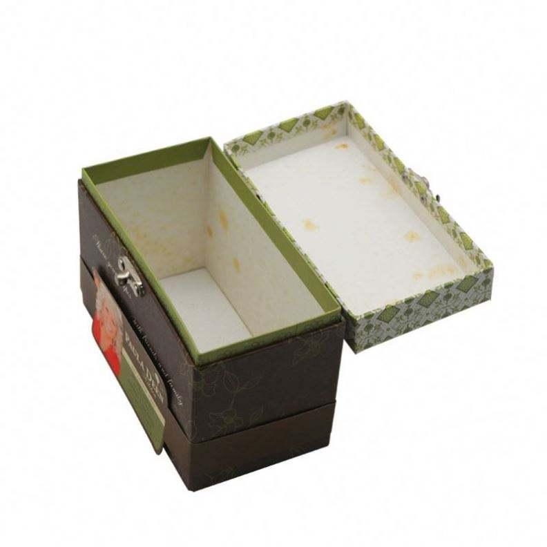 Customized Decorative Storage Kids Toy Treasure Chest Packaging Custom Paper Cardboard Suitcase Gift Box With Lock - 图片 3