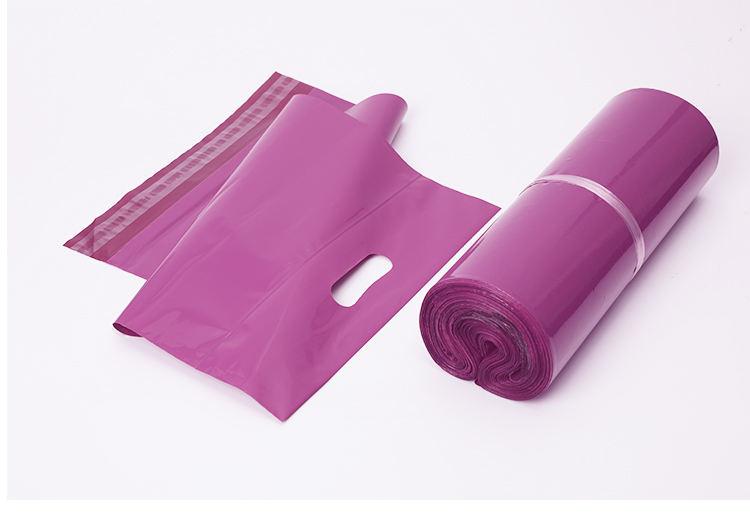 Custom Size packaging 10x13 12 x17 polymailer Courier Bag with Handle Express Bags Easy to Carry Poly Mailers - Image 3